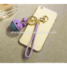 mixed color special designs bell metal custom keychain maker